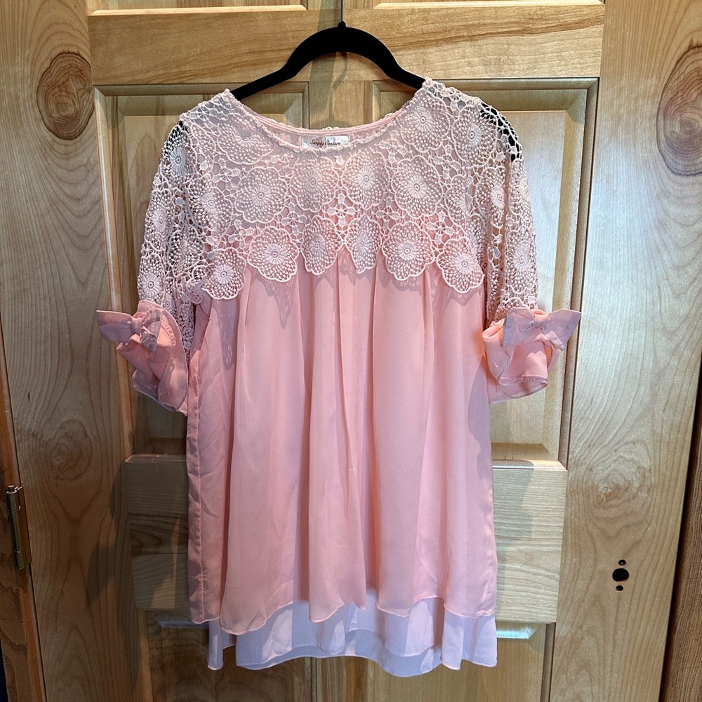 Simply Couture Pink Blouse